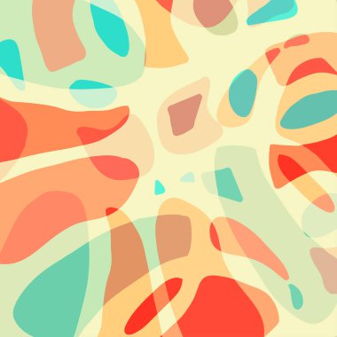 Güzel soyut nazik grafiti desen illüstrasyon