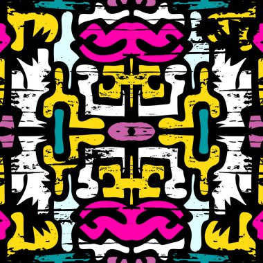 Grafiti hassas sorunsuz arka plan illüstrasyon