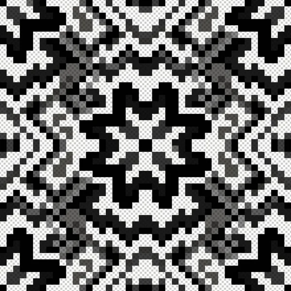 Små farvede polygoner på en sort baggrund - Stock-foto