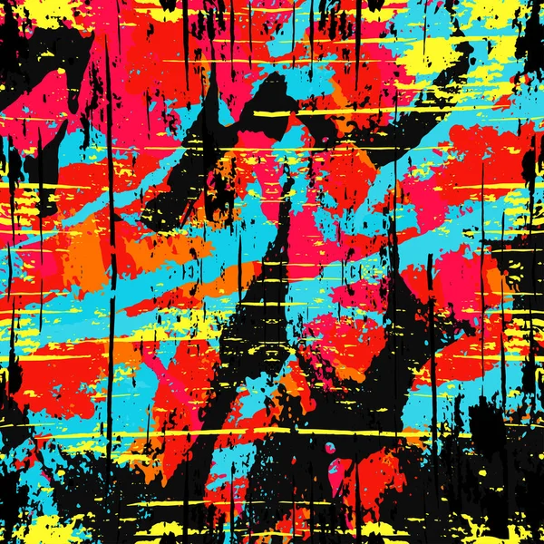 colored lines Graffiti pattern on a black background illustration