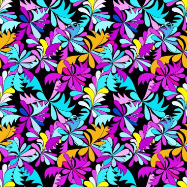 psychedelic grafiti çiçek sorunsuz arka plan