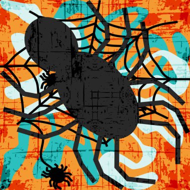 Güzel soyut spot grafiti çizim