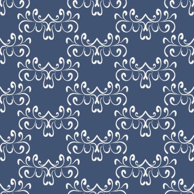 dekoratif vintage elemanları tasarım için dikişsiz vektör deseni