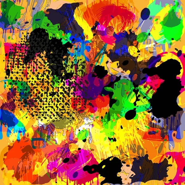 Fondo de color abstracto de graffiti hermosos polígonos — Vector de stock