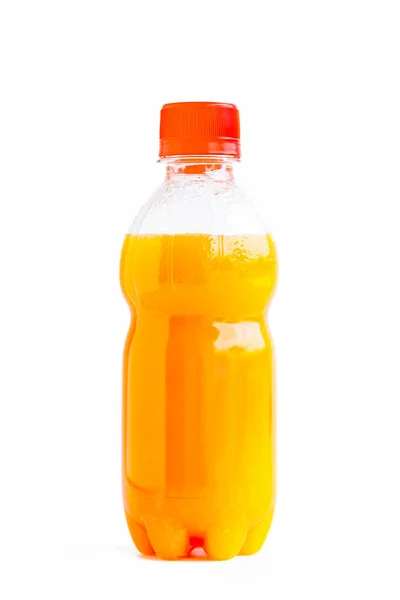 Orange juice in a bottle — Stock Photo, Image