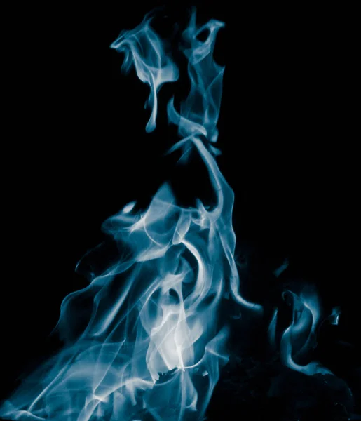 Niezwykłych Rysunków Dymu Czarnym Tle — Zdjęcie stockowe