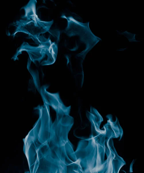 Unusual Drawings Smoke Black Background — Stock Photo, Image