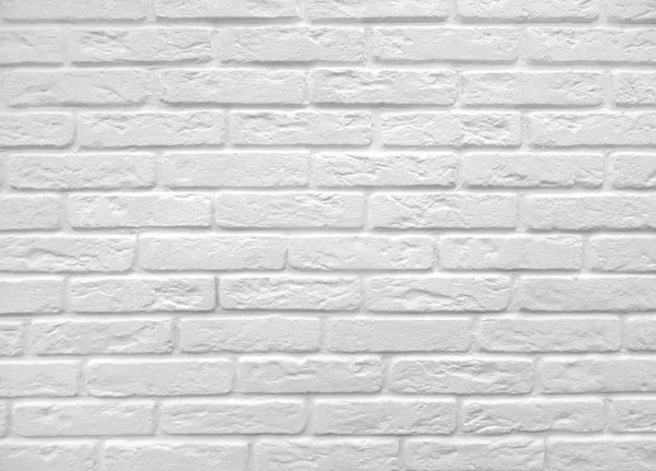 White Color Modern Style Design Decorative Brick Real Stone Wall — Stock Photo, Image