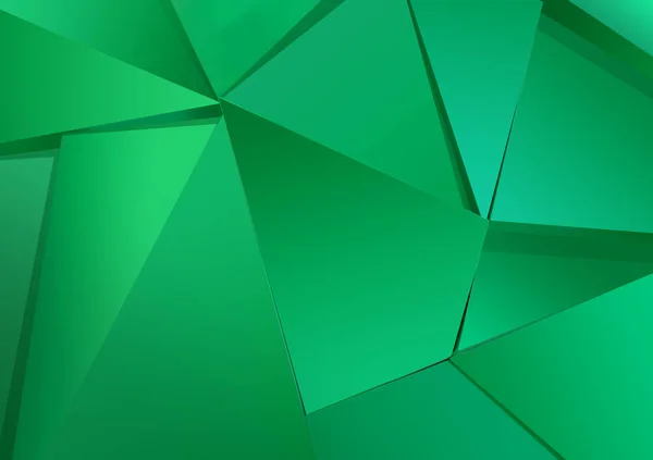 Padrão Poligonal Abstrato Fundo Verde Luxo — Fotografia de Stock