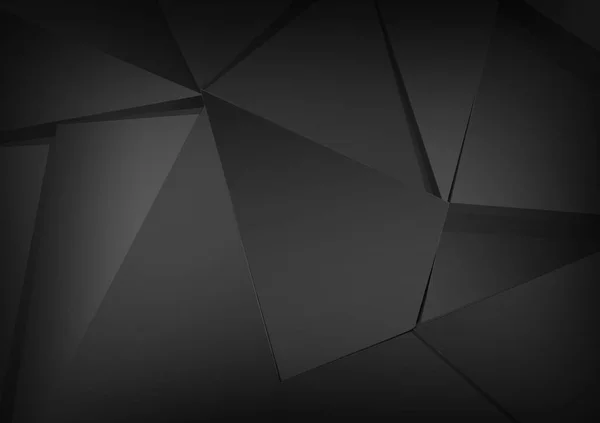 Abstract Polygonal Pattern Luxury Black Background — Stock Photo, Image