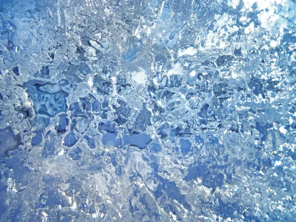 Abstrakte Eisbeschaffenheit Blaues Eis Arktischer Eishintergrund — Stockfoto