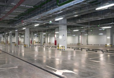 Otopark otopark Bina içinde boş Park yeri ile iç,