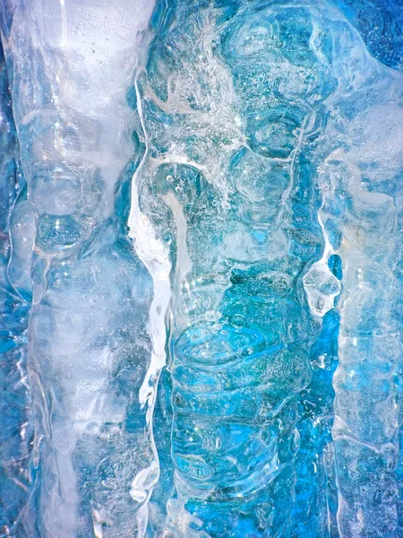 Textura Hielo Colorido Hielo Azul Fondo Hielo Ártico — Foto de Stock