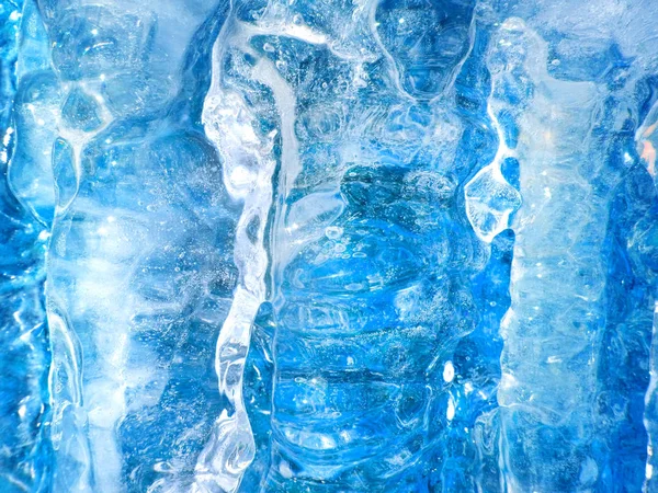 Textura Gelo Colorida Gelo Azul Fundo Gelo Ártico — Fotografia de Stock