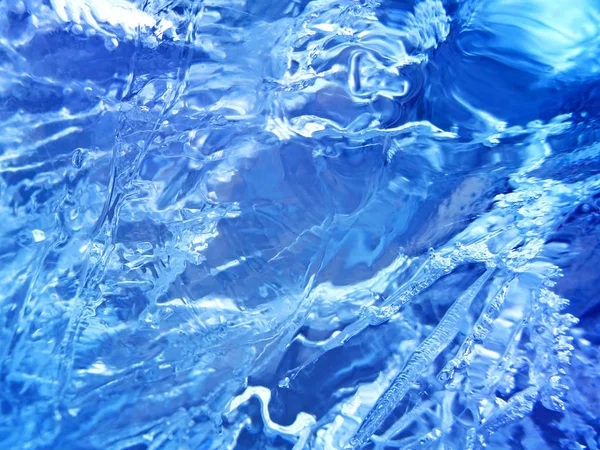 Bunte Eisbeschaffenheit Blaues Eis Arktischer Eishintergrund — Stockfoto