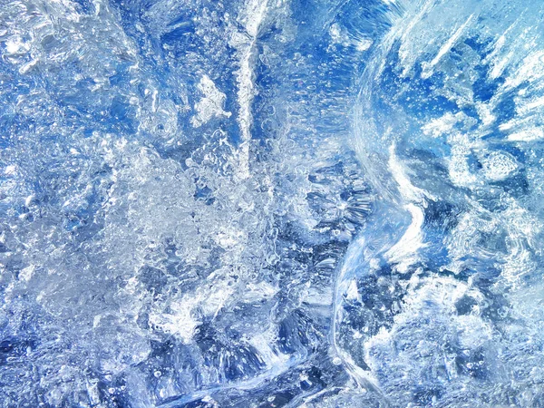 Abstrakte Eisbeschaffenheit Blaues Eis Arktischer Eishintergrund — Stockfoto