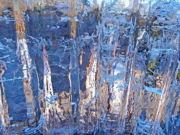 Bunte Eisbeschaffenheit Blaues Eis Arktischer Eishintergrund — Stockfoto