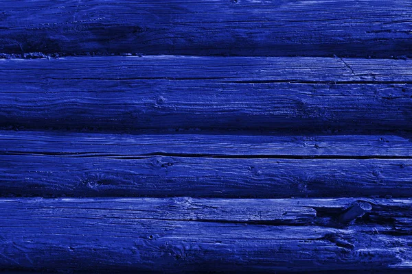 A obra de arte azul pintada em material de madeira — Fotografia de Stock