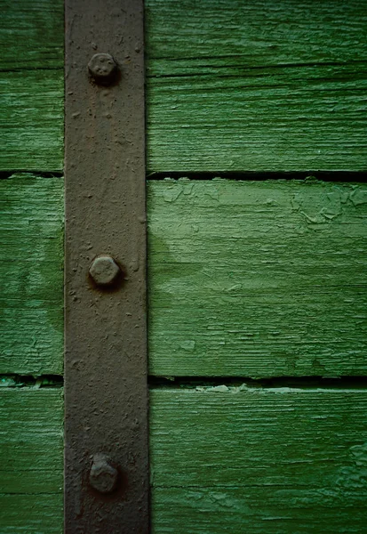 Green wooden background — Stock Photo, Image