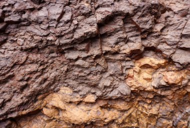 Kahverengi taşların dokusu ve arkaplanı. Kızıl Kaya dokusu.                                