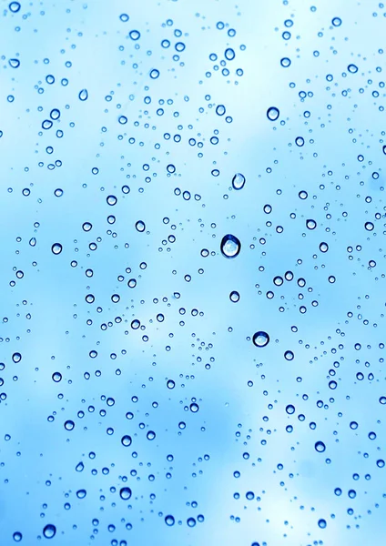 Regen Druppels Het Raam Prachtige Achtergrond — Stockfoto