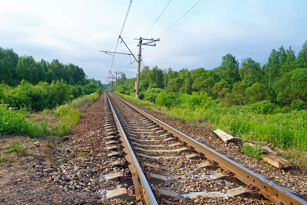 Ferrocarril Paisaje Natural — Foto de Stock