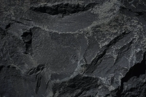 暗灰色の石の質感 黒スレートの背景 — ストック写真