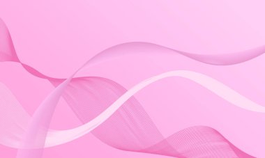 Pembe ışık çizgileri yumuşak gradyan soyut arkaplan ile eğriler sallıyor
