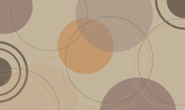 kahverengi daireler şekil çoklu örtüşen desen biçimi pastel renk soyut arkaplan