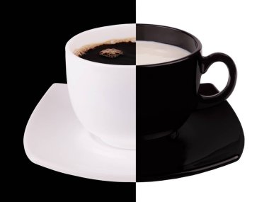 Bir fincan koyu kahve.