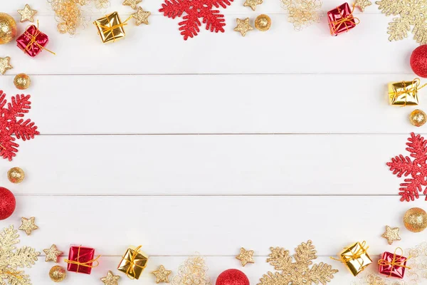 Feliz Modelo Cartão Natal Com Espaço Cópia — Fotografia de Stock