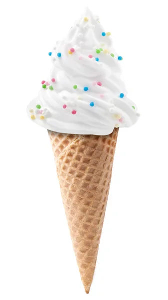 白地に隔離されたアイスクリーム — ストック写真