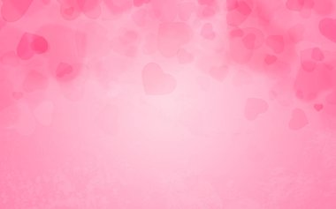 Kalpli soluk pembe arkaplan ve kopyalama alanı