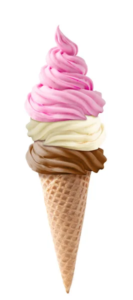 Ice Cream Isolated White Background — Stock Photo, Image