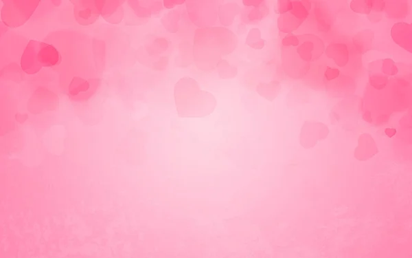 Pale Pink Background Hearts Copy Space — Stock Photo, Image