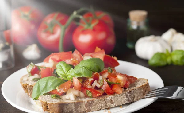 Frischer Salat Mit Gemüse — Stockfoto