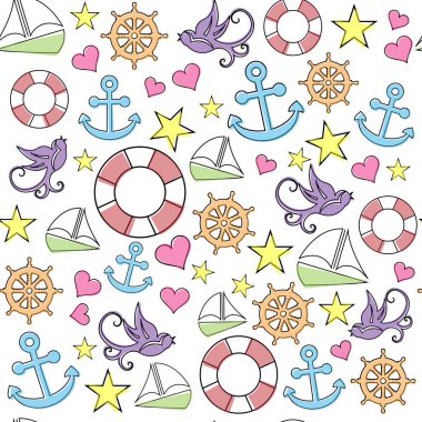 deniz afiş, sadece vektör illüstrasyon 