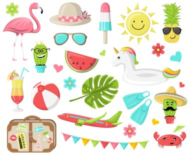 yaz afiş, sadece vektör illüstrasyon 