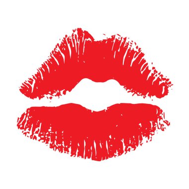 öpücük simgesi, sadece vektör illüstrasyon   