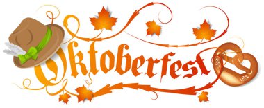 Oktoberfest banner, simply vector illustration  clipart