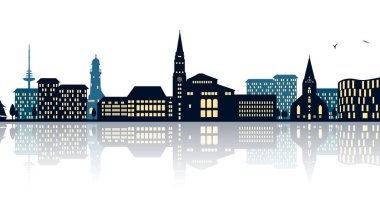 Kiel silueti, sadece vektör illüstrasyon  