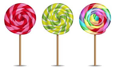 lollies sadece vektör illüstrasyon      