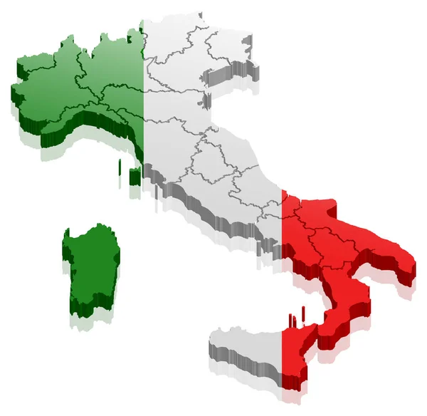 Італія Держава Просто Векторна Ілюстрація — стоковий вектор