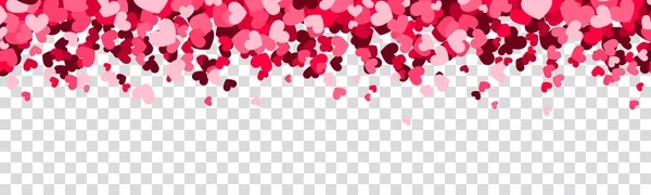 Confettis Coeur Illustration Vectorielle Simple — Image vectorielle