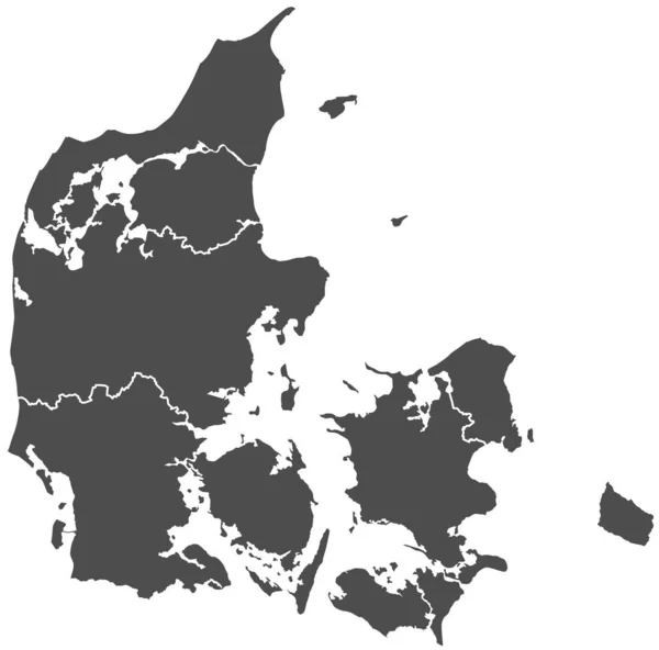 Dänemark Zustand Einfach Vektorillustration — Stockvektor