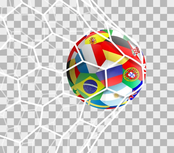 Bannière Football Avec Illustration Vectorielle Simple — Image vectorielle