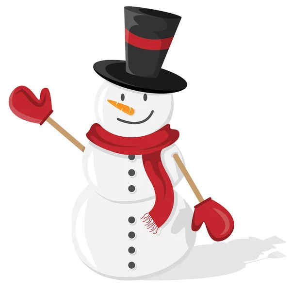 Sneeuwpop Gewoon Vector Illustratie — Stockvector