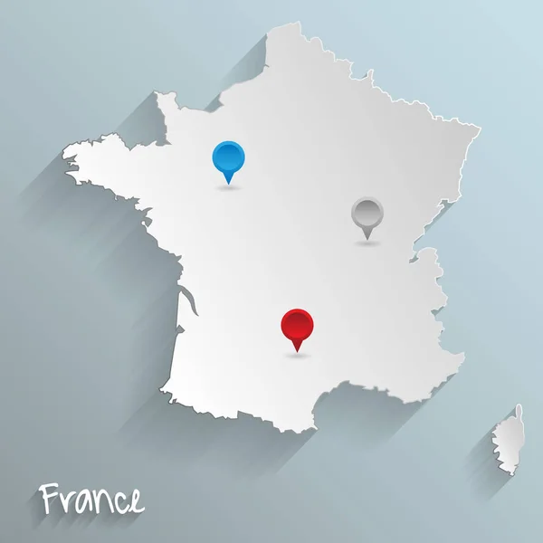 França Estado Simples Ilustração Vetorial —  Vetores de Stock