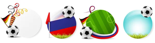 Boutons Football Illustration Vectorielle Simple — Image vectorielle