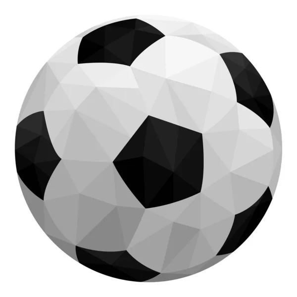 Balle Polygonale Illustration Vectorielle Simple — Image vectorielle
